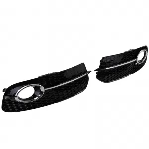 Honeycomb Grille Inserts Bumper Black Gloss for Audi Q5 8R 12-16
