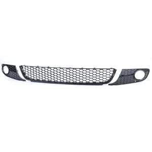 Honeycomb radiator grille without emblem + bumper grille GLOSSY for VW Golf 6 08-13