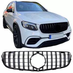 Sport radiator grille black gloss for Mercedes GLC X253 Coupe C253 15-19