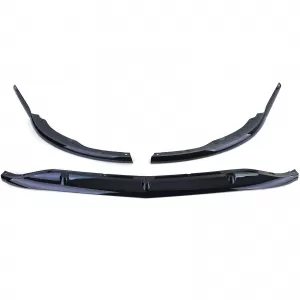 Front spoiler lip sport look black gloss for Mercedes C W205 S205 14-21