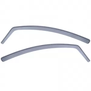 Wind deflector rain protection black smoke for Opel Corsa D 06-14 E 14-19 3-door