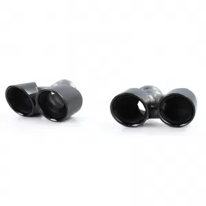 Terminali di scarico a doppio tubo neri adatti per Porsche 911 991.2 15-19 3.0 370CV-image-6203959