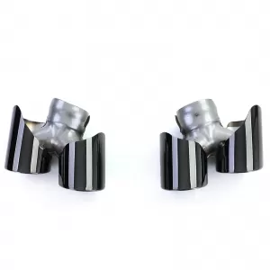Terminali di scarico a doppio tubo neri adatti per Porsche 911 991.2 15-19 3.0 370CV-image-6203961