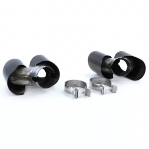 Terminali di scarico a doppio tubo neri adatti per Porsche 911 991.2 15-19 3.0 370CV-image-6203962