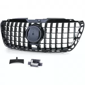 Griglia anteriore sportiva nera lucida adatta per Mercedes Sprinter W907 910 dal 18-image-6204013