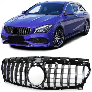 Sport Grille Black Chrome for Mercedes CLA X117 Shooting Brake 15-19