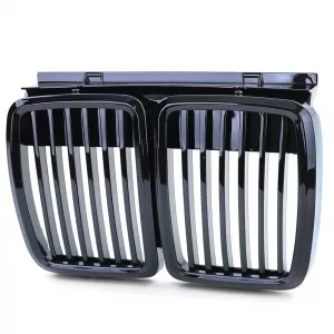 Sport front grille gloss black for 3 Series BMW E30 1982-1994