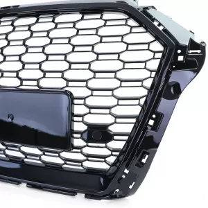 Sport grille honeycomb black gloss for Audi A3 8V 16-20 without ACC
