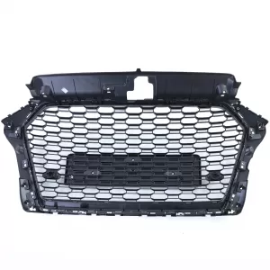 Sport grille honeycomb black gloss for Audi A3 8V 16-20 without ACC