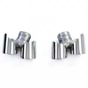 Terminali di scarico a doppio tubo lucidati adatti per Porsche 911 991.2 15-19 3.0 370CV-image-6204098