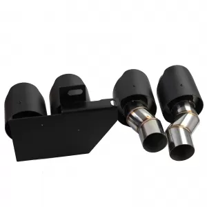 Kit di conversione del terminale di scarico look doppio tubo adatto per BMW Serie 5 F10 F11 520 523 525 528 530-image-6204109