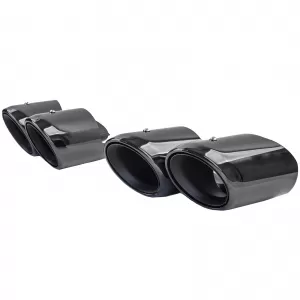 Terminali di scarico doppi neri adatti per Porsche Panamera 971 243kW 330CV-image-6204121