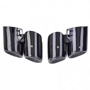 Terminali di scarico doppi neri adatti per Porsche Panamera 971 243kW 330CV-image-6204123