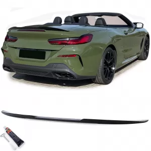 Spoiler sportiv spate cu luciu negru, potrivit pentru BMW Seria 8 G14 F91 Cabriolet din 18