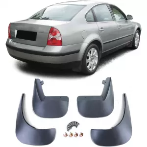 Mudguard set front and rear black for VW Passat B5 3BG 00-05