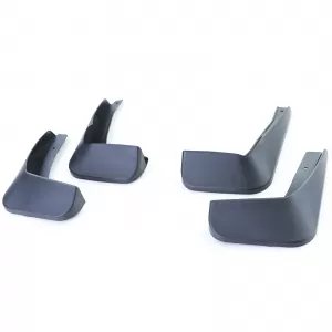 Mud flap set front and rear black for VW Polo 5 facelift 6C from 14-17