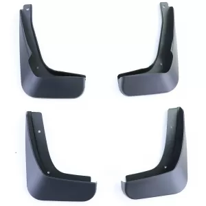 Mud flap set front and rear black for VW Polo 5 facelift 6C from 14-17