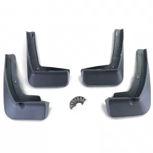 Mud flaps set front and rear black for VW T-Cross C1 from 18