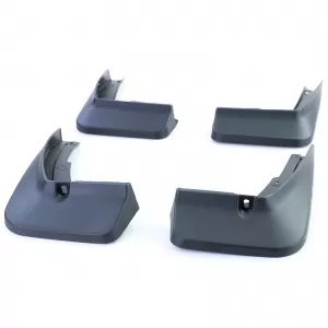 Mud flaps set front and rear black for VW T-Cross C1 from 18