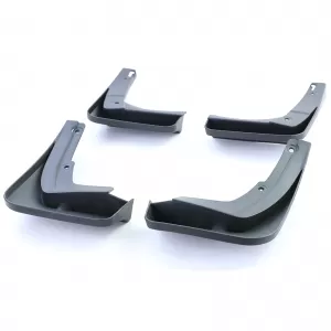 Mud flaps set front and rear black for VW T-Cross C1 from 18