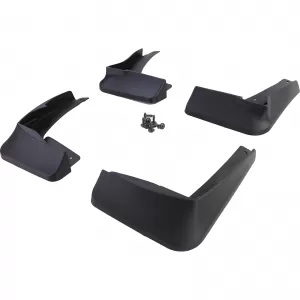 Mud flap set front and rear black for VW Golf 7.5 with R-Line 17-21