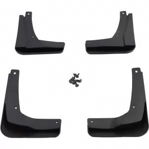 Mud flap set front and rear black for VW Golf 7.5 with R-Line 17-21