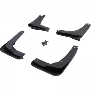 Mud flap set front and rear black for VW Golf 7.5 with R-Line 17-21