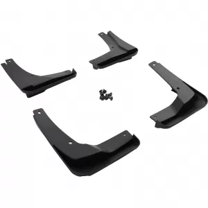 Mud flap set front and rear black for VW Golf 7.5 with R-Line 17-21