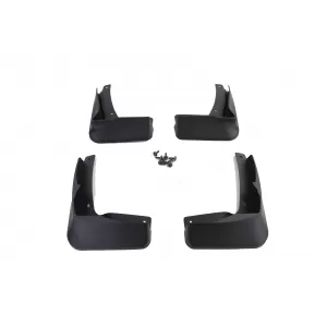 Mud flap set front and rear black for VW Golf 7.5 with R-Line 17-21