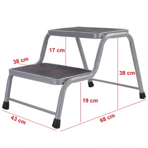 Caravan double step stair 2-step platform loadable up to 150kg-image-6204222