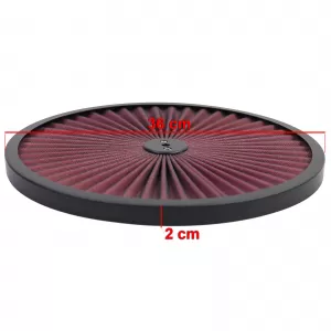 Capac de filtru de aer de 14 inch Super Stream negru roșu, potrivit pentru Chevrolet Ford mașini din SUA-image-6204286
