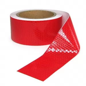Signal tape marking tape barrier tape self-adhesive reflective red 60m