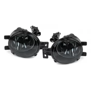 Clear Glass Fog Light Set Black Smoke for 1 Series BMW E82 E88 11-13