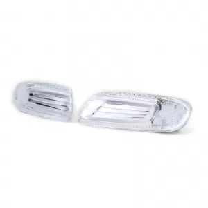 LED side indicators clear glass chrome for Mini One Cooper S F55 F56 F57 2014-2021