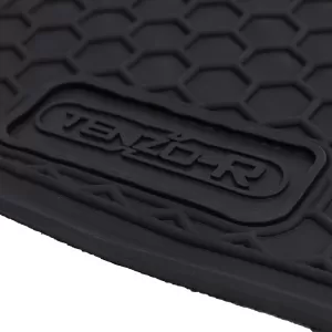 Car Rubber Floor Mats Black Premium Set for VW Caddy IV 15-20