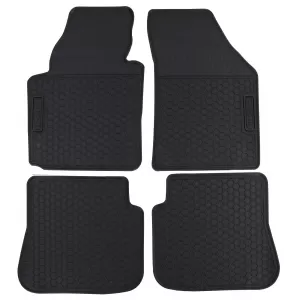 Car Rubber Floor Mats Black Premium Set for VW Caddy IV 15-20