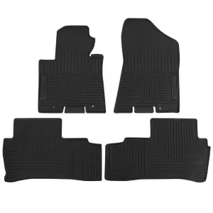 Car Rubber Floor Mats Black Premium Set for Hyundai Tucson 15-20