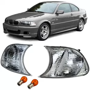image-30-Fehér kristály irányjelző szett BMW 3-as E46 Coupe Cabrio 1999-2001