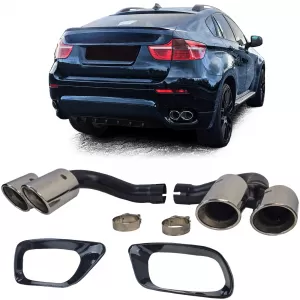 image-69-Dupla kipufogóvég króm BMW X6 E71 08-14 Diesel 30d 40d modellekhez