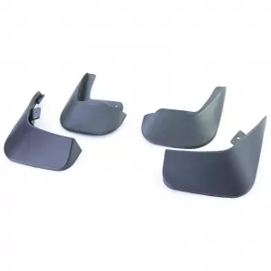 Mud flaps set front and rear black for VW Passat B6 3C 05-10
