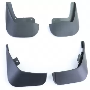 Mud flaps set front and rear black for VW Passat B6 3C 05-10