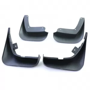 Mud flaps set front and rear black for VW Passat B6 3C 05-10