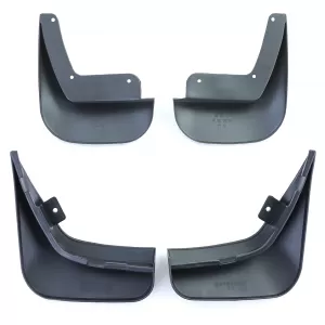 Mud flaps set front and rear black for VW Passat B6 3C 05-10