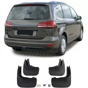 Set de apărători de noroi față și spate, negre, potrivite pentru VW Sharan 7N 10-22