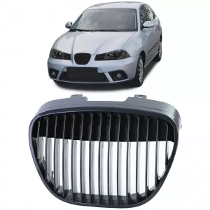 Sport grille without emblem black for Seat Ibiza Cordoba 6L 02-09