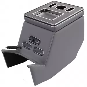 Scatola di stoccaggio per bracciolo della console centrale grigia adatta per Mercedes V-Class W447-image-6204641