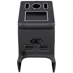 Scatola di stoccaggio per bracciolo della console centrale grigia adatta per Mercedes V-Class W447-image-6204643