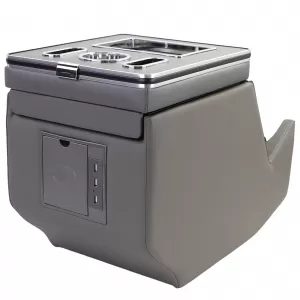 Scatola di stoccaggio per bracciolo della console centrale grigia adatta per Mercedes V-Class W447-image-6204646