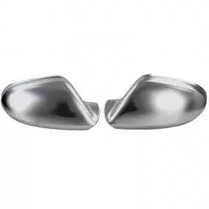 Silver mirror caps for replacement for Audi A6 C7 4G 11-18 without lane assist
