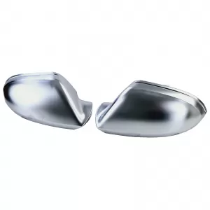 Silver mirror caps for replacement for Audi A6 C7 4G 11-18 without lane assist